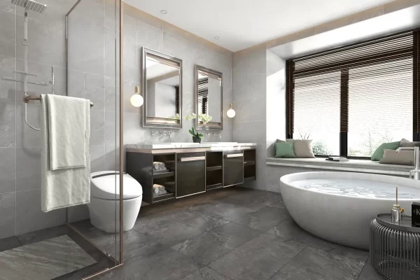 Vitruvian Grey Gạch Davinci - Goldgres
